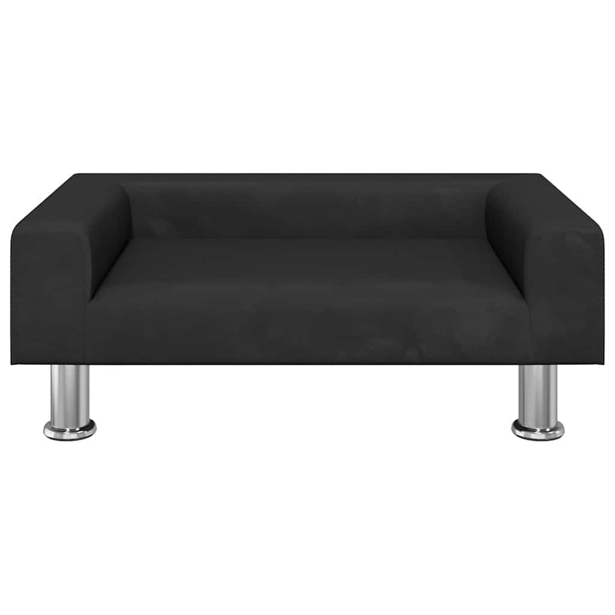 Voir la diapositive 3 : VIDAXL Lit pour chien noir 70x45x26,5 cm velours