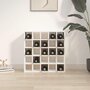Voir la diapositive 3 : VIDAXL Armoire a vin Blanc 56x25x56 cm Bois de pin massif