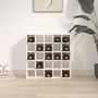 Voir la diapositive 3 : VIDAXL Armoire a vin Blanc 56x25x56 cm Bois de pin massif
