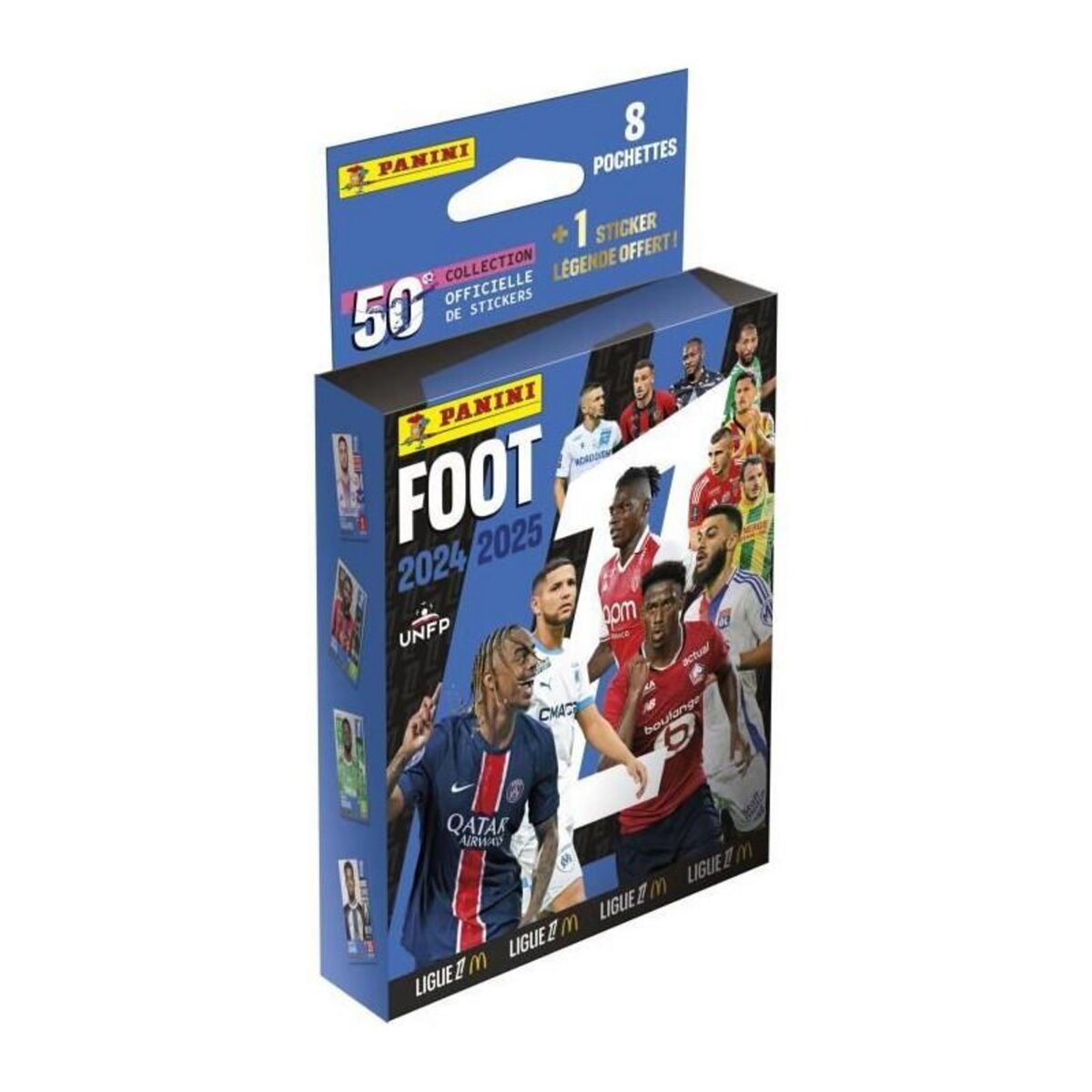 Panini Carte à collectionner Panini Foot 2024 2025 Ligue 1 McDonald s Blister 8 pochettes + 1 sticker EL