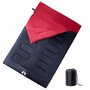 Voir la diapositive 1 : VIDAXL Sac de couchage double et oreillers adultes camping 3 4 saisons