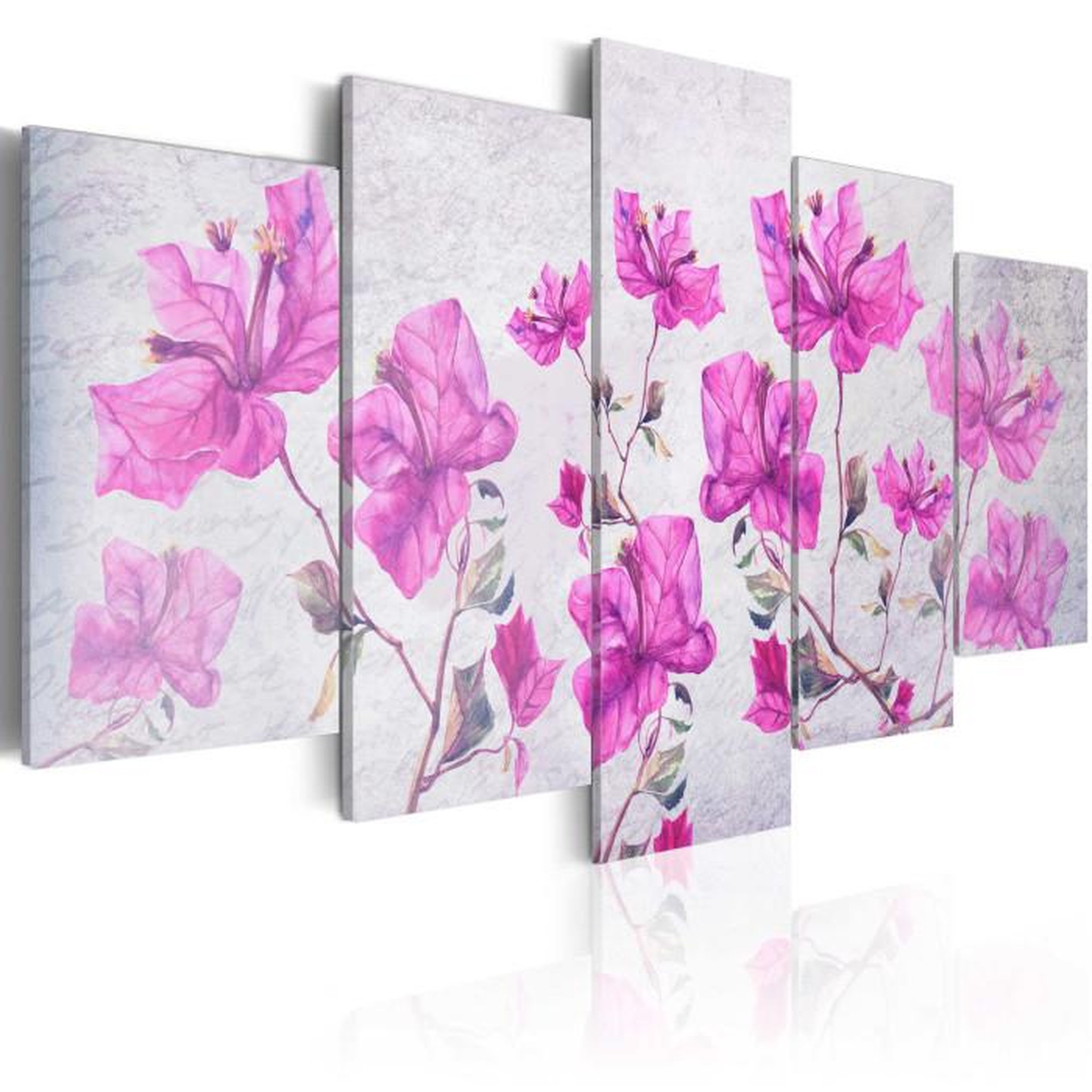 Paris Prix Tableau Imprimé  Purple Flowers. Coloris disponibles : Multicolore