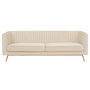 Voir la diapositive 1 : Rendez vous déco Canapé 3 places en velours beige-Gatsby