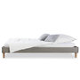 Voir la diapositive 4 : HomeStyle4U Cadre de Lit Simple 90 x 200 Gris Sommier à Lattes