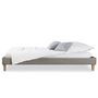 Voir la diapositive 4 : HomeStyle4U Cadre de Lit Simple 90 x 200 Gris Sommier à Lattes