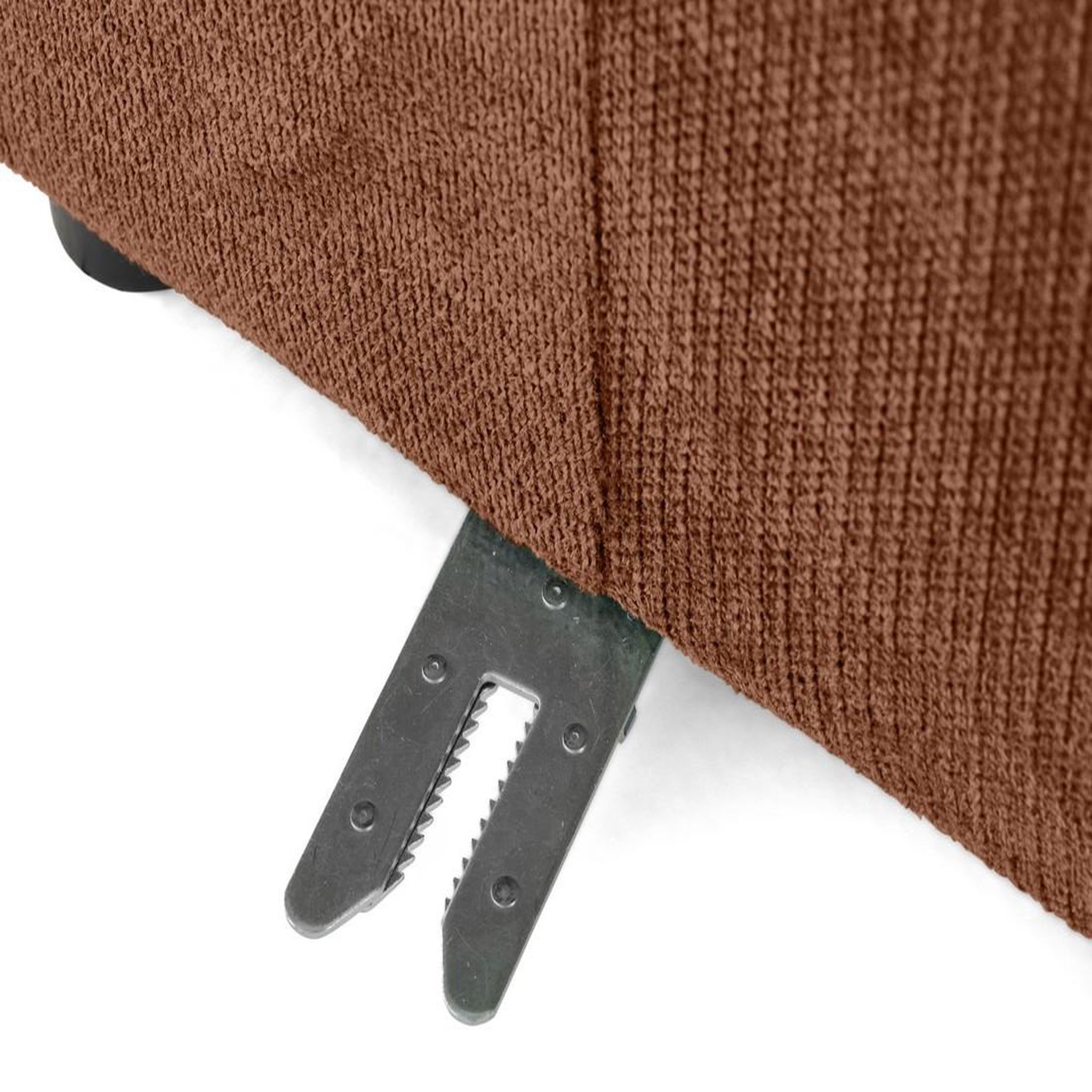 Voir la diapositive 3 : LISA DESIGN Debbie - module d'assise droit en tissu texturé