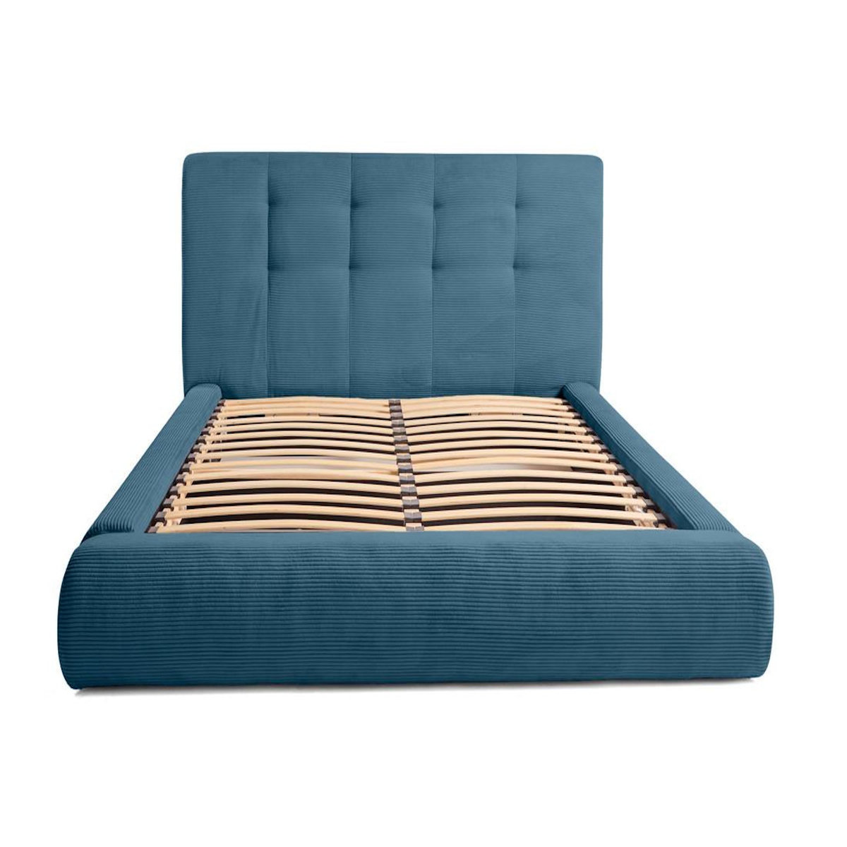 LISA DESIGN Onyx - lit coffre - 180x200 cm - en velours côtelé - sommier inclus