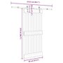 Voir la diapositive 6 : VIDAXL Porte coulissante et kit de quincaillerie 95x210 cm pin massif