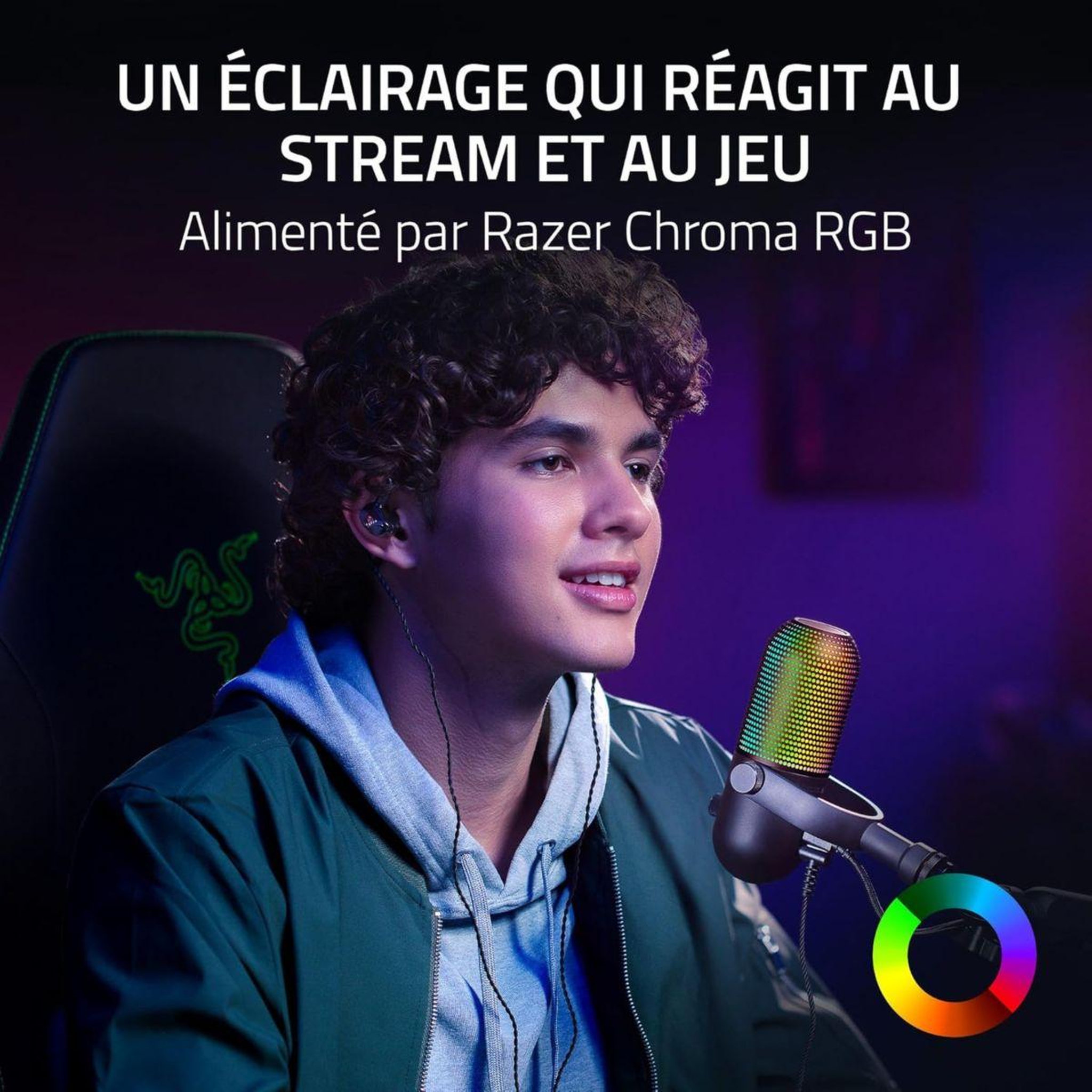 Voir la diapositive 4 : Razer Micro gamer seiren v3 chroma