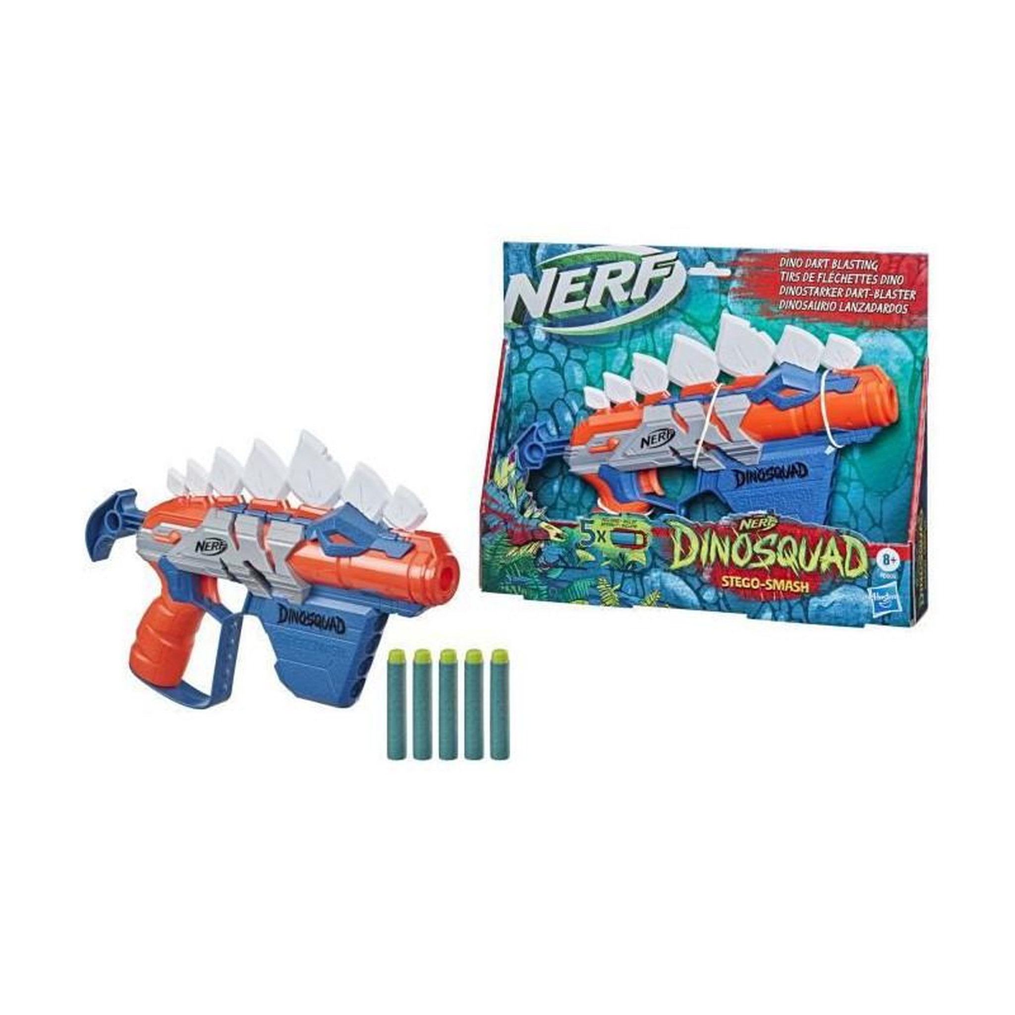 Voir la diapositive 2 : Nerf Pistolet Nerf DinoSquad Stego Smash