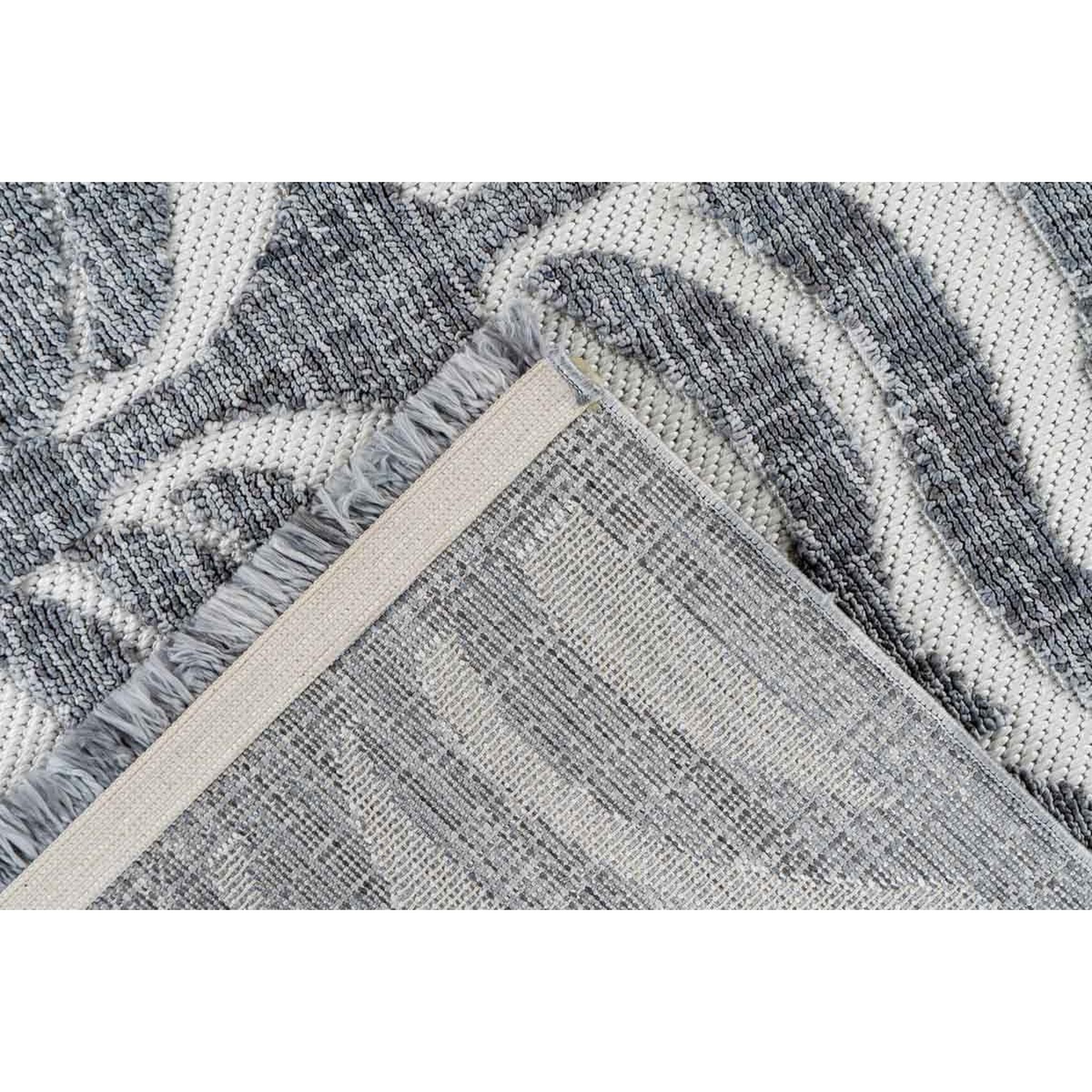Voir la diapositive 4 : Paris Prix Tapis tissé ethnique à poils courts  sarai ii  gris