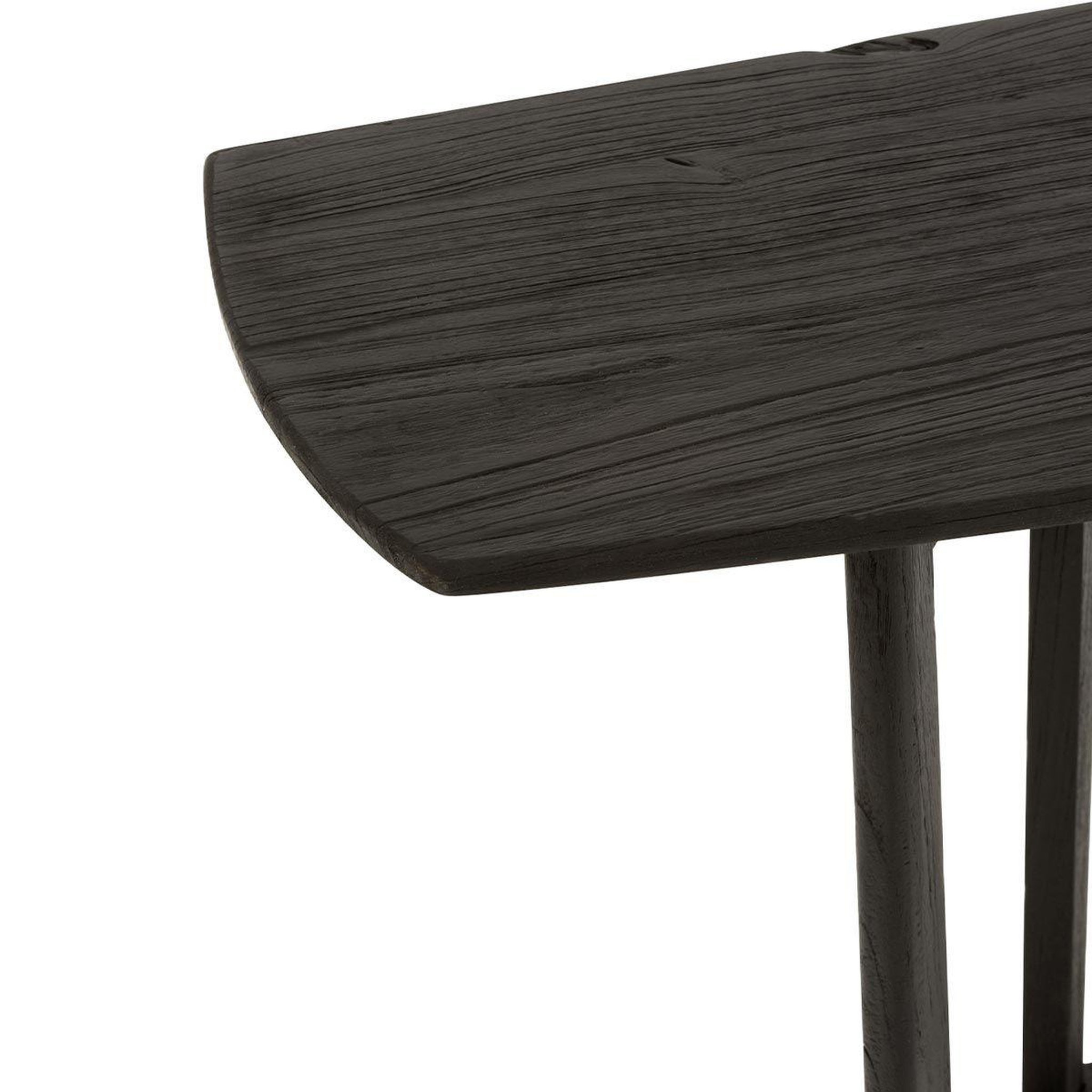 Voir la diapositive 6 : J-LINE Console design en bois  maty  140cm noir