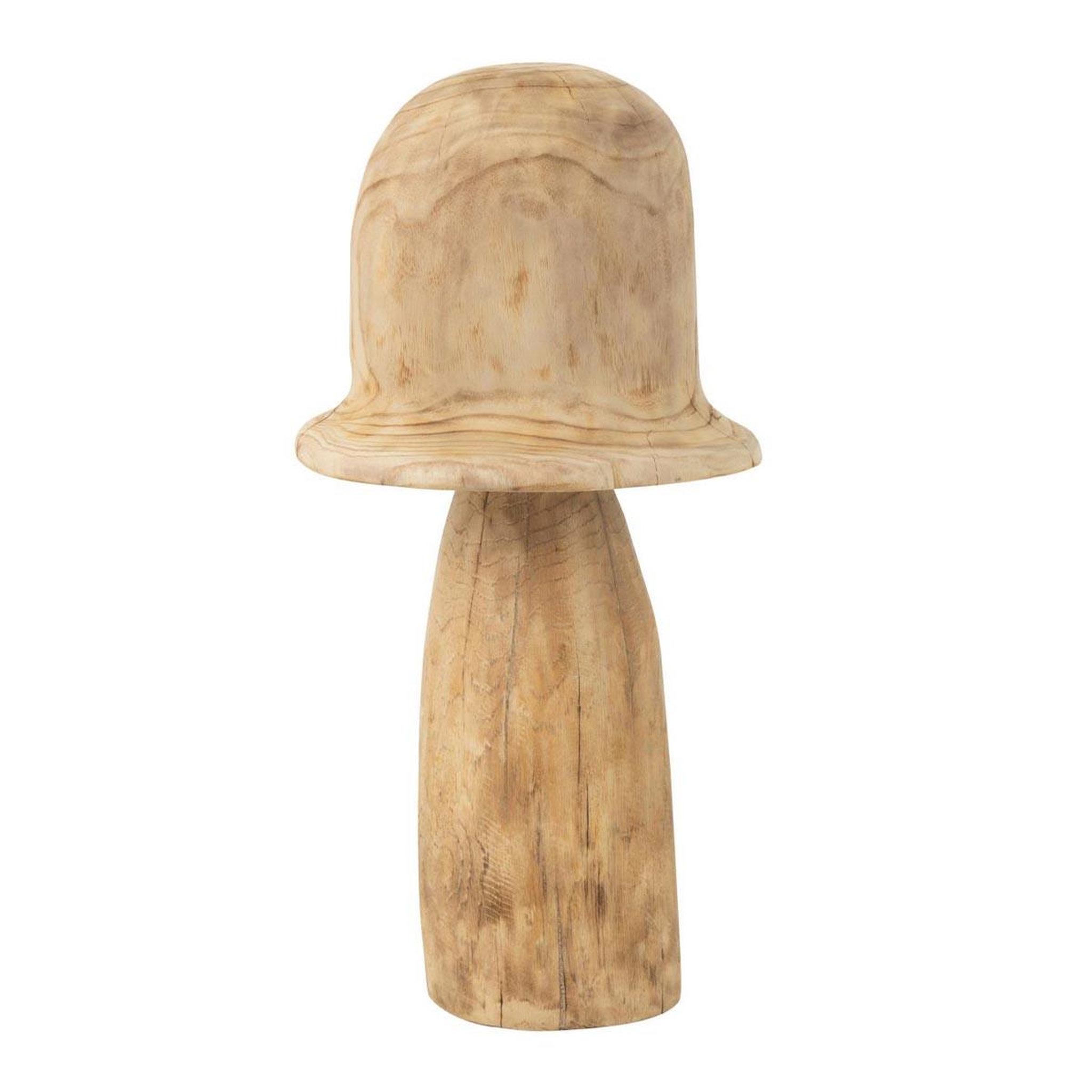 J-LINE Champignon déco en bois  cloche  60cm naturel
