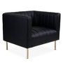 Voir la diapositive 2 : Paris Prix Fauteuil Design  Taylor  84cm Noir