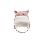 Petit Béguin Chapka bébé en velours côtelé Bloom. Coloris disponibles : Rose