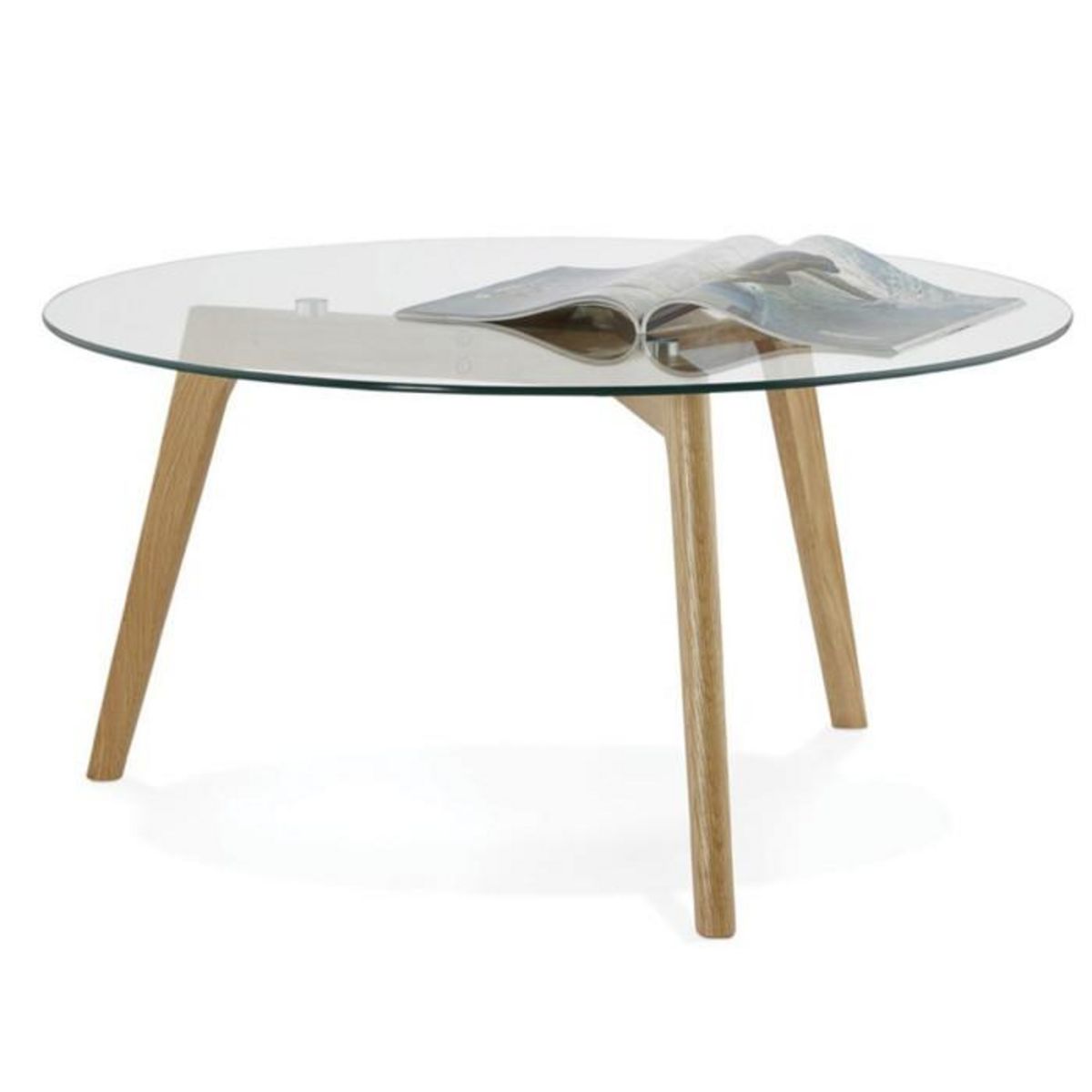 Paris Prix Table Basse Design  Kastra  90cm Transparent