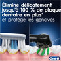 Voir la diapositive 2 : ORAL B Brosse à dents électrique Pro 1 Rose Cross Action + 1 brossette
