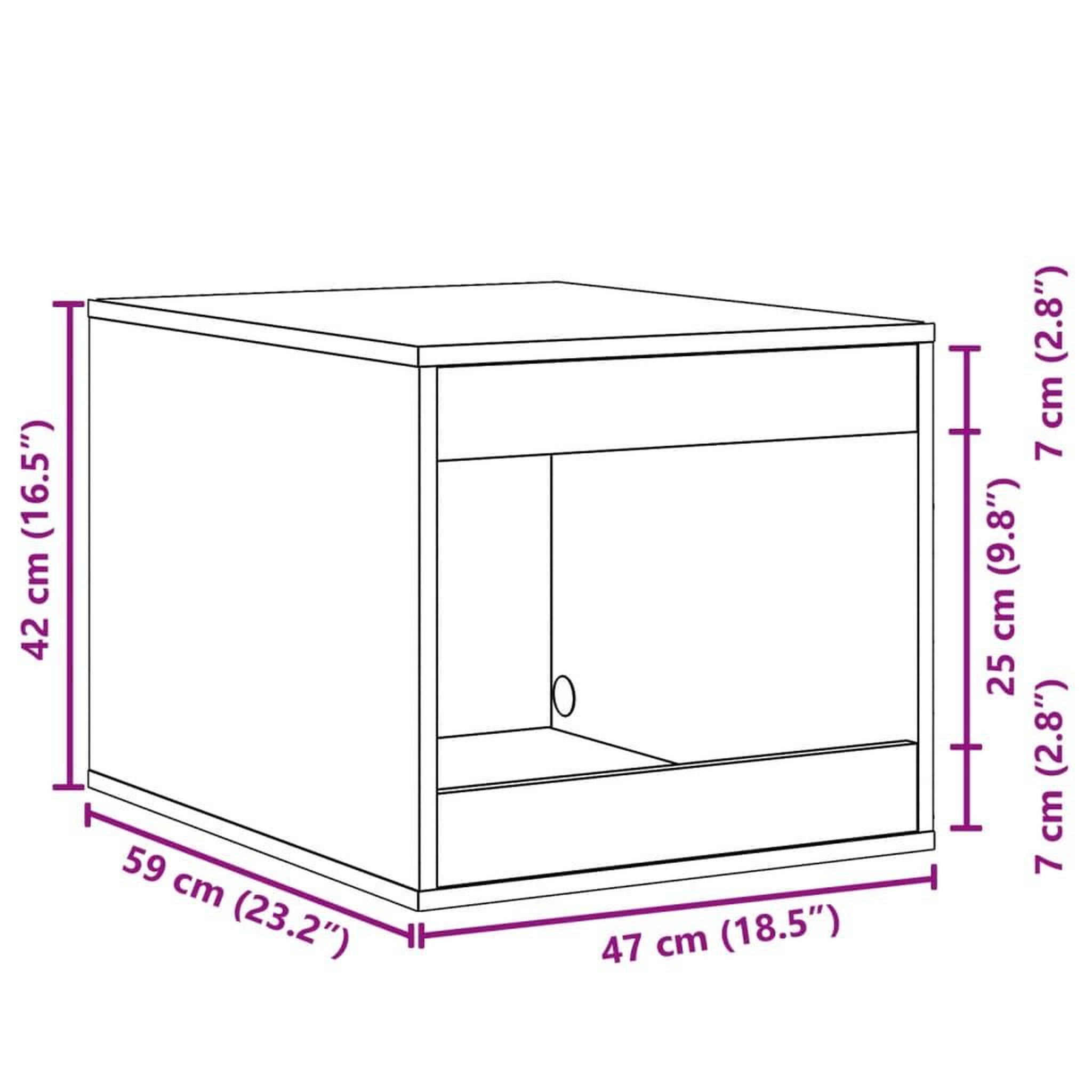 Voir la diapositive 6 : VIDAXL Meuble de bac a litiere pour chat blanc bois d'ingenierie