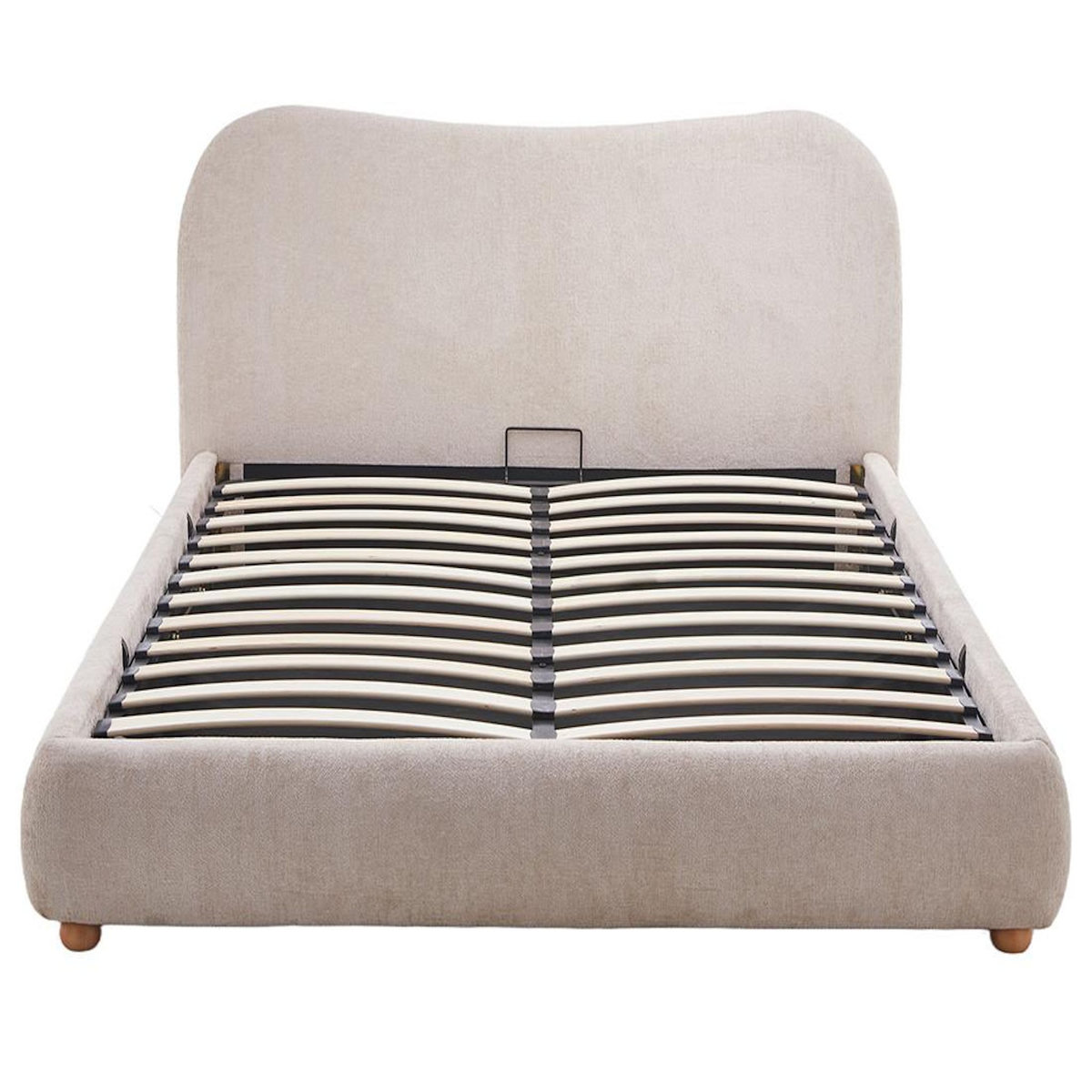 BEST MOBILIER Hugo - lit coffre - 160x200 cm - en velours texturé