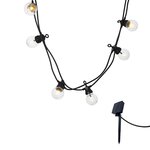 Lumisky Guirlande solaire 10 globes PARTY Blanc Plastique 5.7M