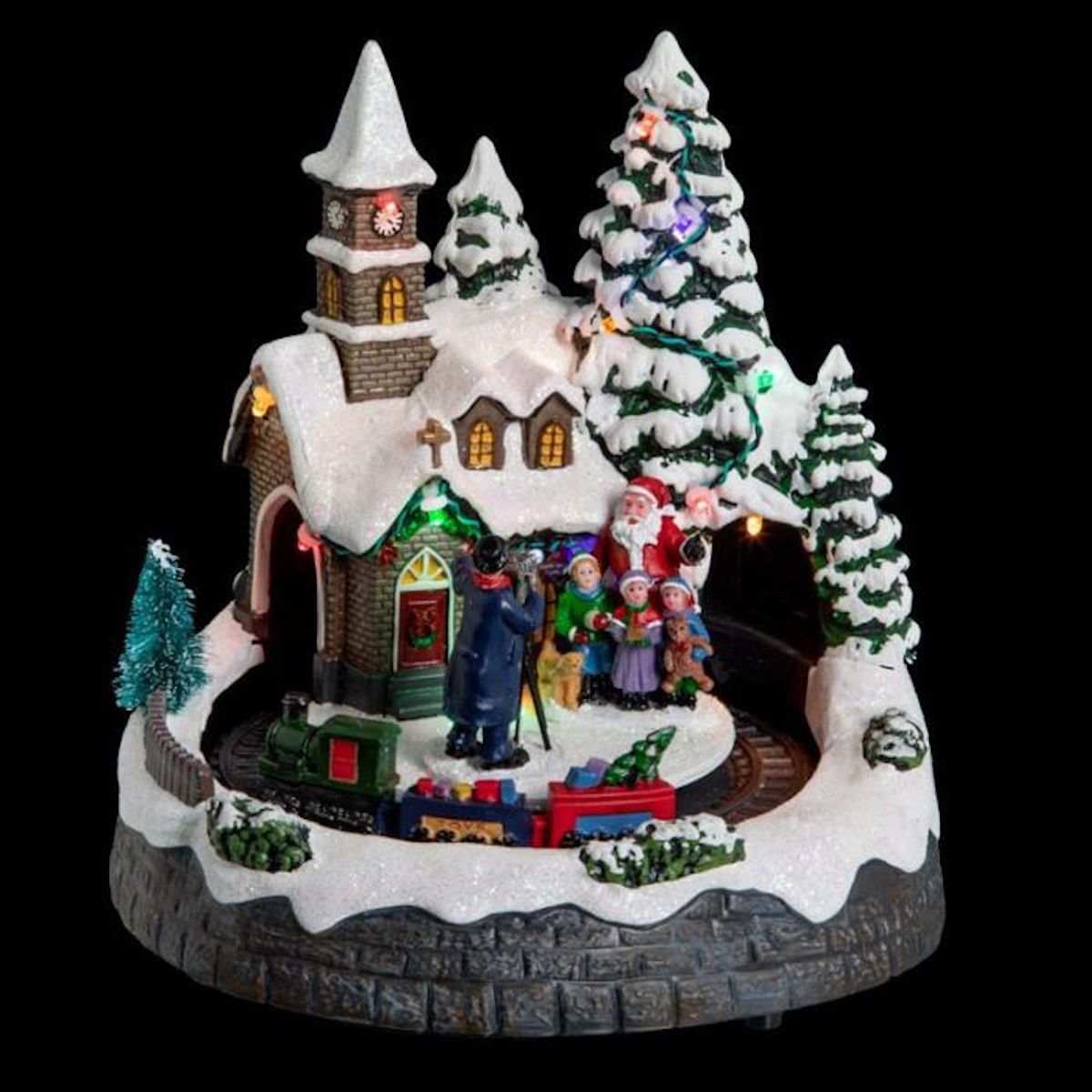 FEERIC LIGHT & CHRISTMAS Village de Noël Église  Square  20cm Multicolore