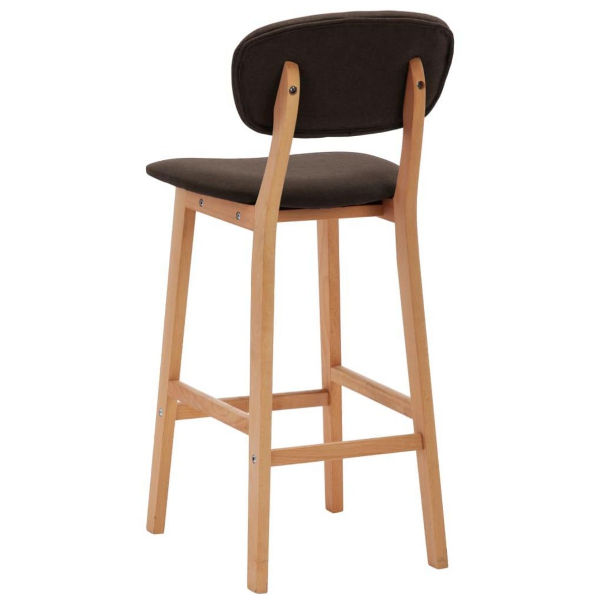 VIDAXL Tabourets de bar lot de 2 marron tissu