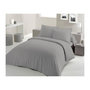 Voir la diapositive 1 : LOVELY HOME PARURE DE COUETTE LOVELY HOME - 220x240 cm - 100% COTON - GRIS CLAIR