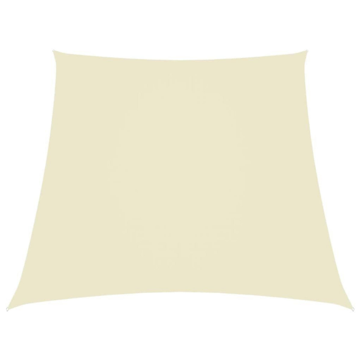 VIDAXL Voile de parasol Tissu Oxford trapeze 3/4x3 m Creme