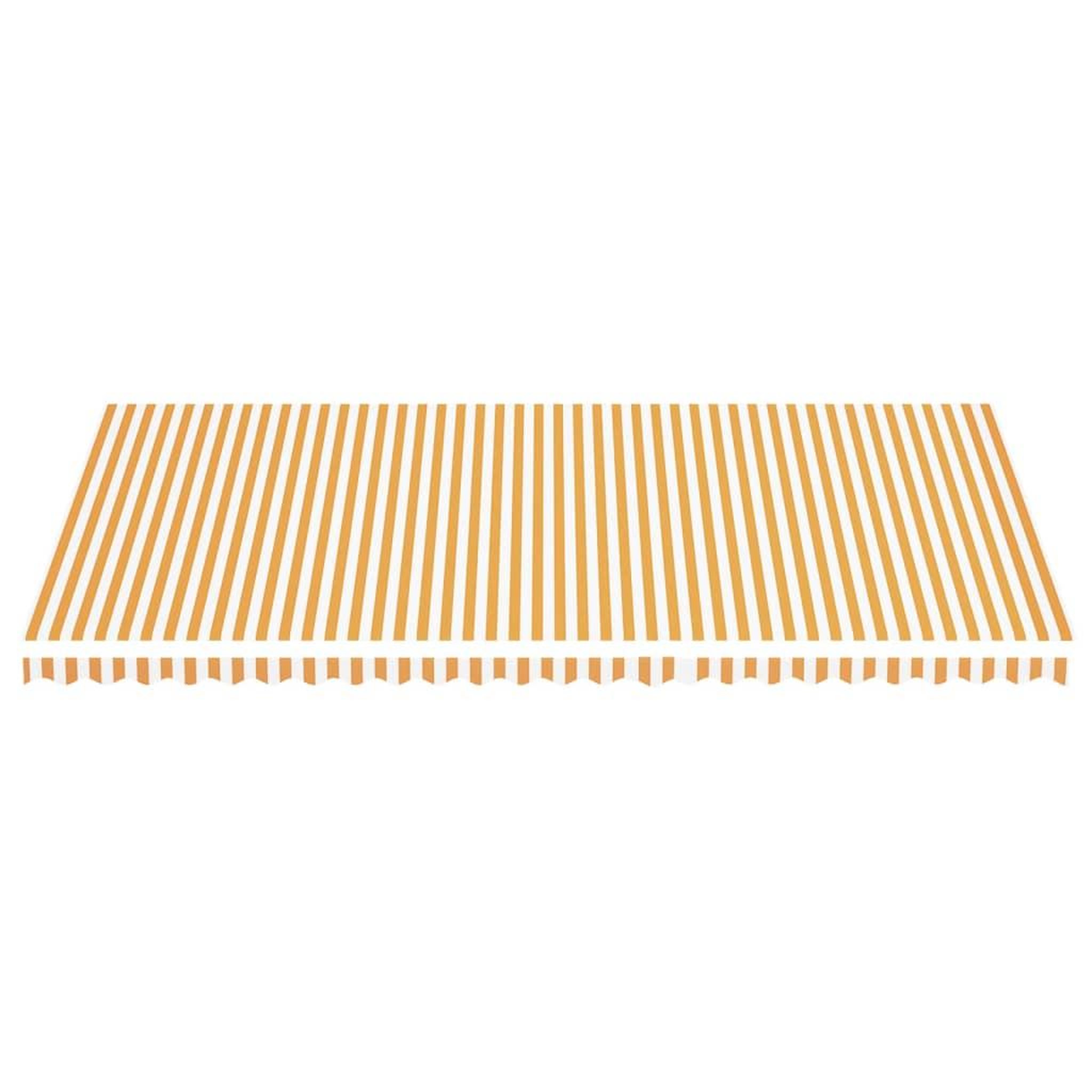 Voir la diapositive 3 : VIDAXL Tissu de remplacement pour auvent Jaune et blanc 6x3,5 m