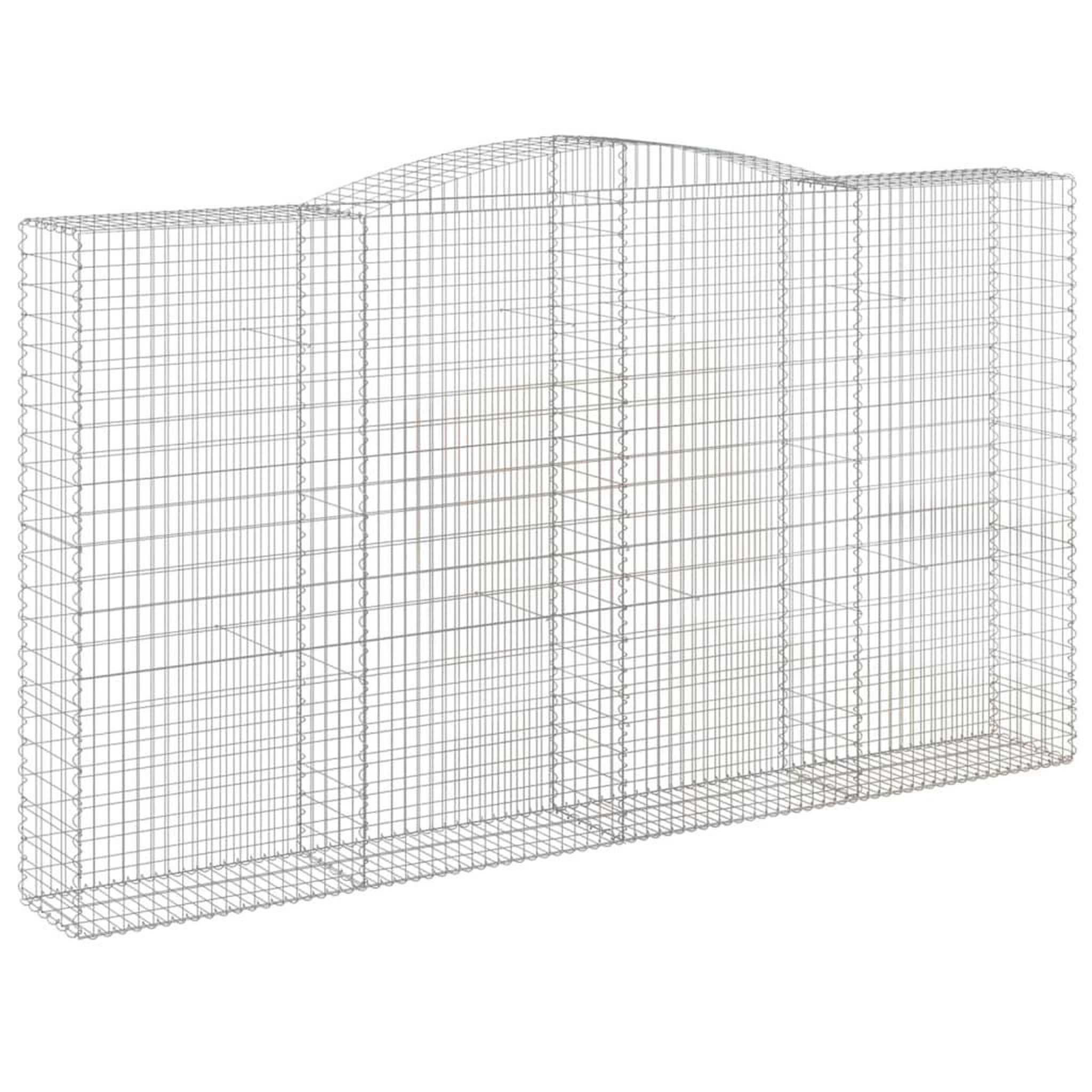 Voir la diapositive 3 : VIDAXL Paniers a gabions arques 15 pcs 400x50x220/240 cm Fer galvanise