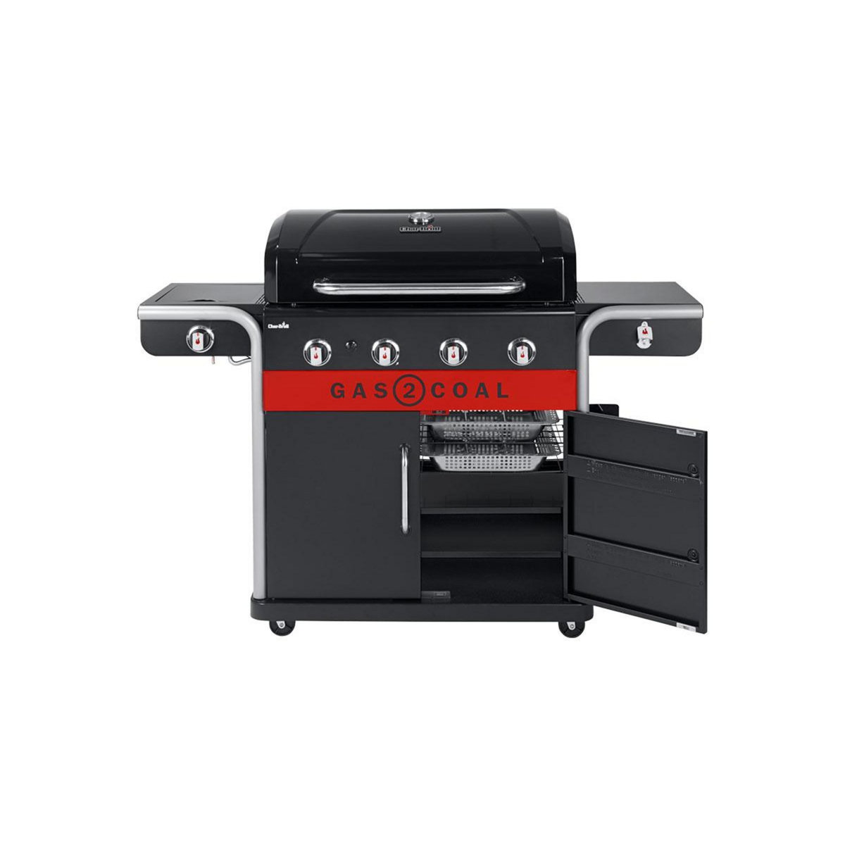CHAR-BROIL 2 Tablettes intérieures pour barbecues Gas2Coal 2.0 4 brûleurs - Char-Broil
