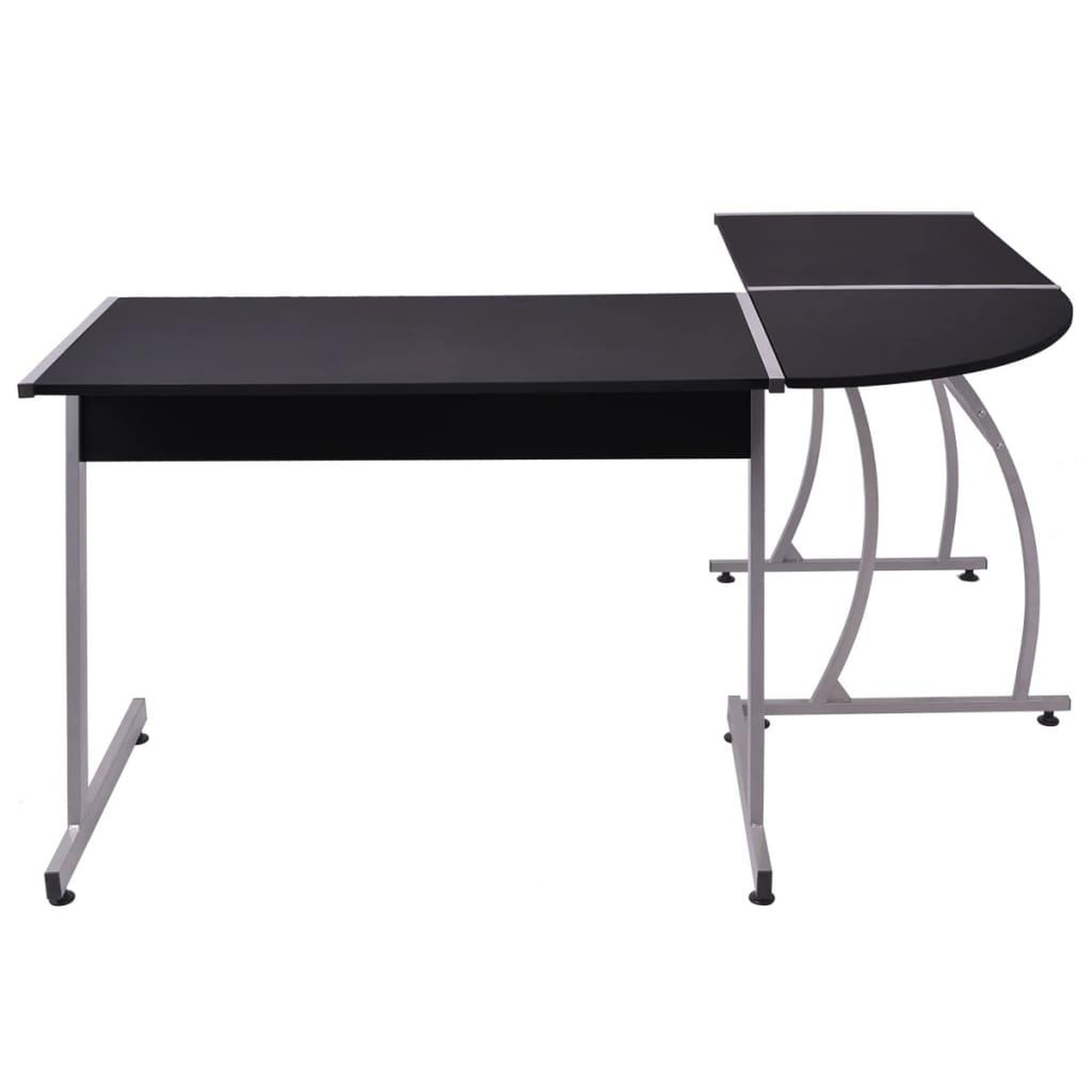 Voir la diapositive 3 : VIDAXL Bureau d'angle en forme de L Noir