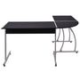 Voir la diapositive 3 : VIDAXL Bureau d'angle en forme de L Noir