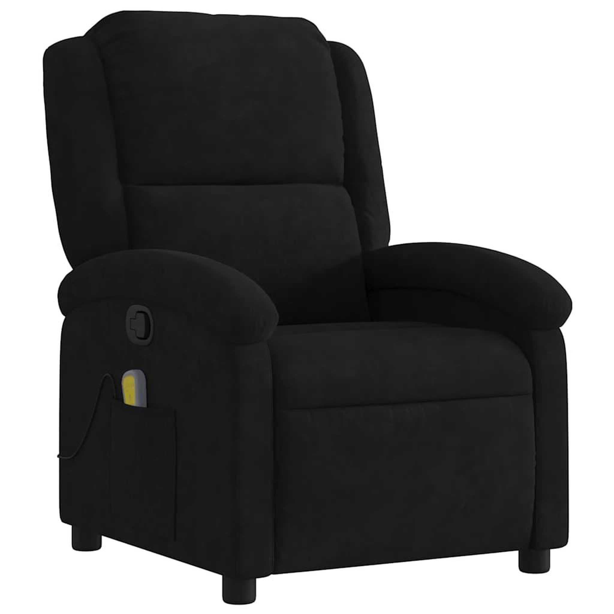 Voir la diapositive 4 : VIDAXL Fauteuil de massage inclinable noir velours