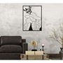 Voir la diapositive 5 : Paris Prix Décoration Murale Encadrée en Métal  Elegant  80cm Noir