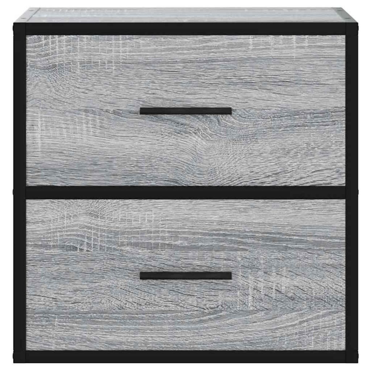 VIDAXL Table de chevet murale sonoma gris 40x31x39,5 cm