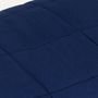 Voir la diapositive 4 : VIDAXL Couverture lestee Bleu 137x200 cm 6 kg Tissu
