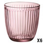 Voir la diapositive 1 : BORMIOLI ROCCO Set de 6 verres à eau LINE AQUA Rose 29 cl