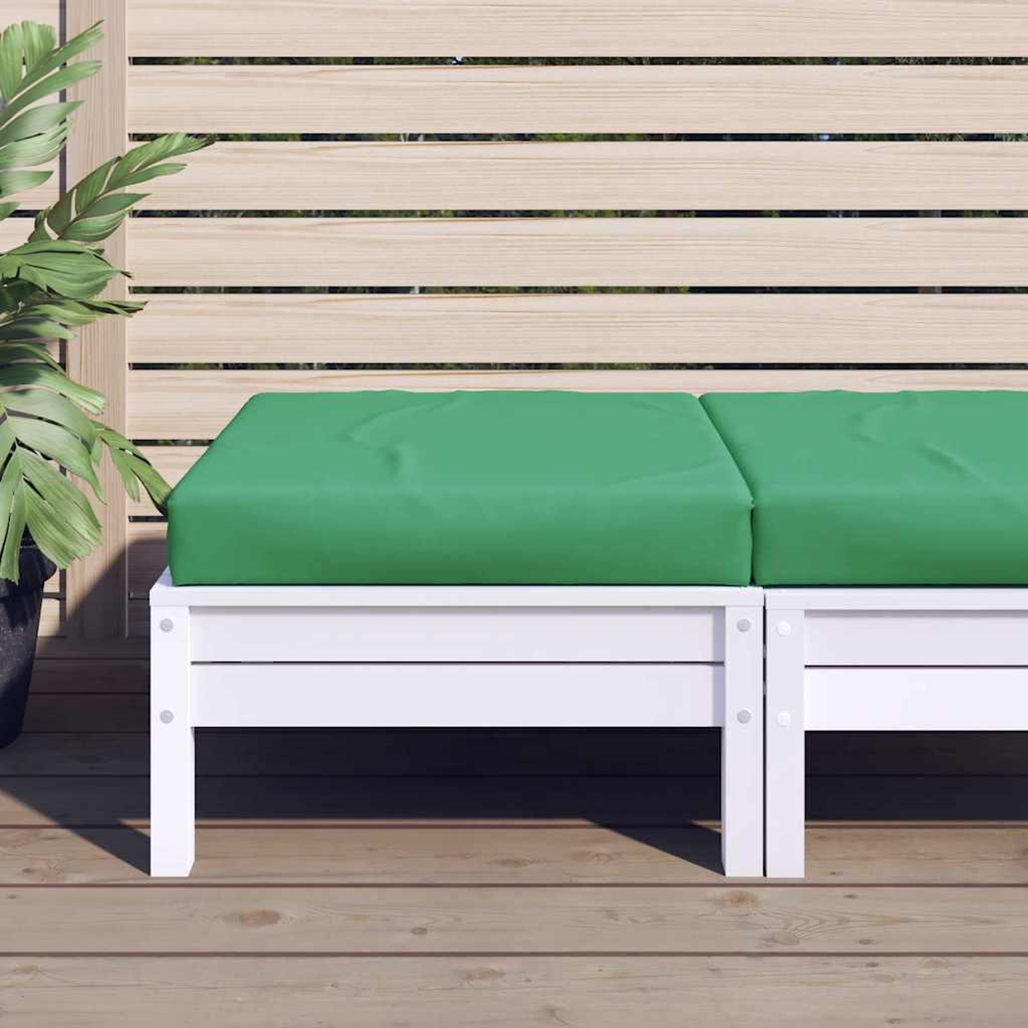 VIDAXL Coussin de palette vert 60x60x8 cm tissu oxford