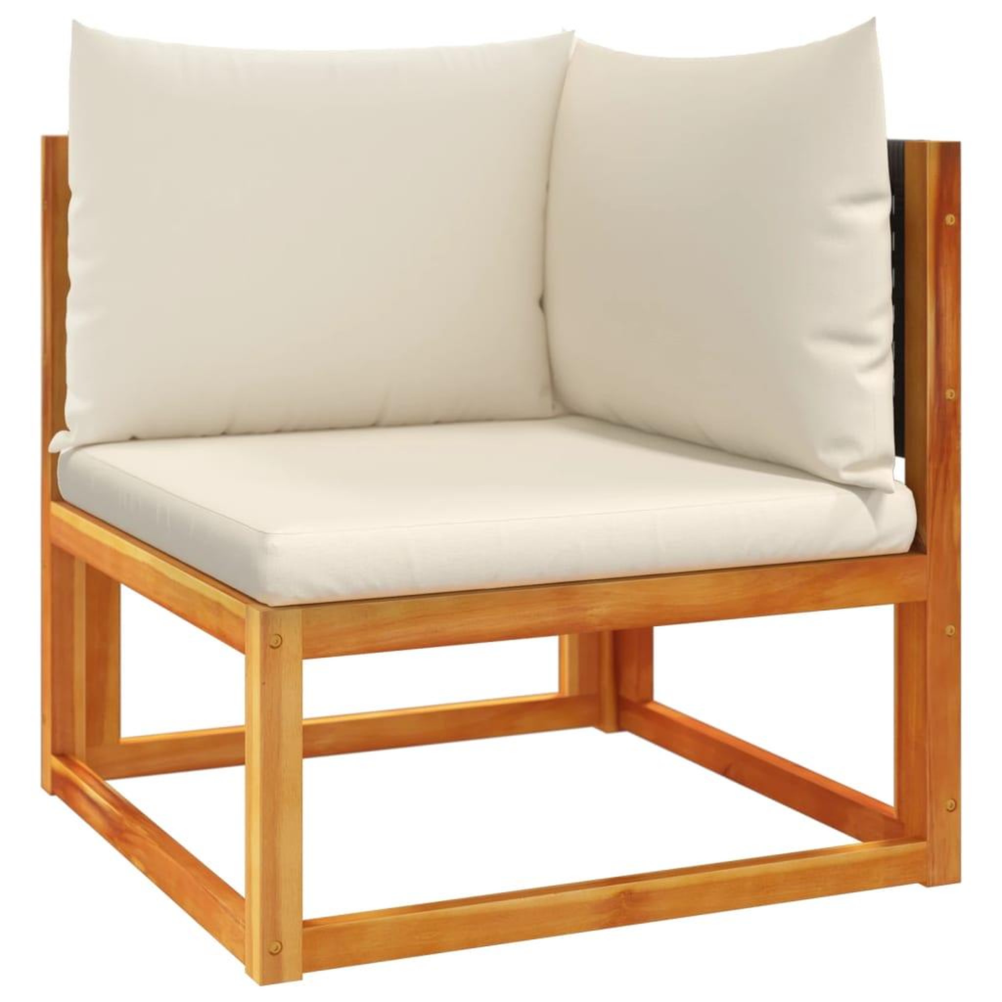 Voir la diapositive 4 : VIDAXL Salon de jardin avec coussins 4 pcs bois d'acacia massif