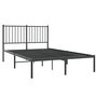 Voir la diapositive 3 : VIDAXL Cadre de lit metal sans matelas avec tete de lit noir 120x190cm