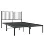 Voir la diapositive 3 : VIDAXL Cadre de lit metal sans matelas avec tete de lit noir 120x190cm
