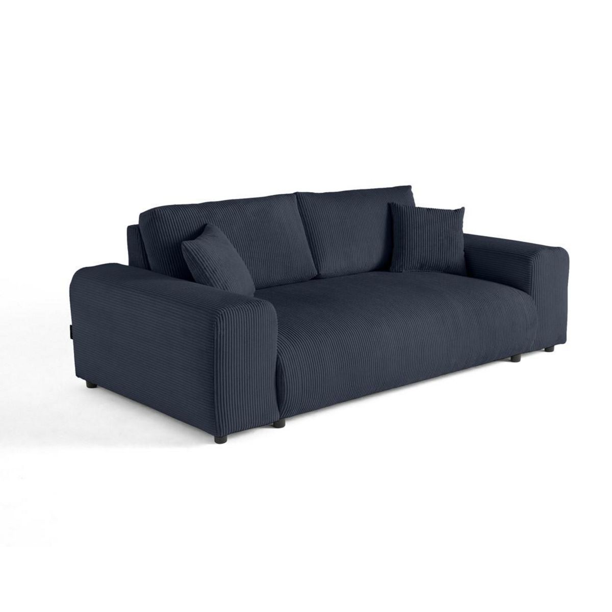 LISA DESIGN Garance - canapé droit 3 places - en velours côtelé