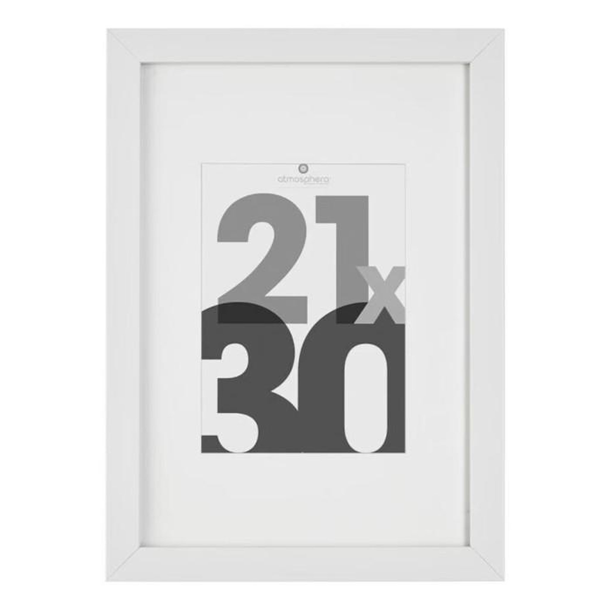 ATMOSPHERA Cadre Photo Déco  Eva  21x30cm Blanc