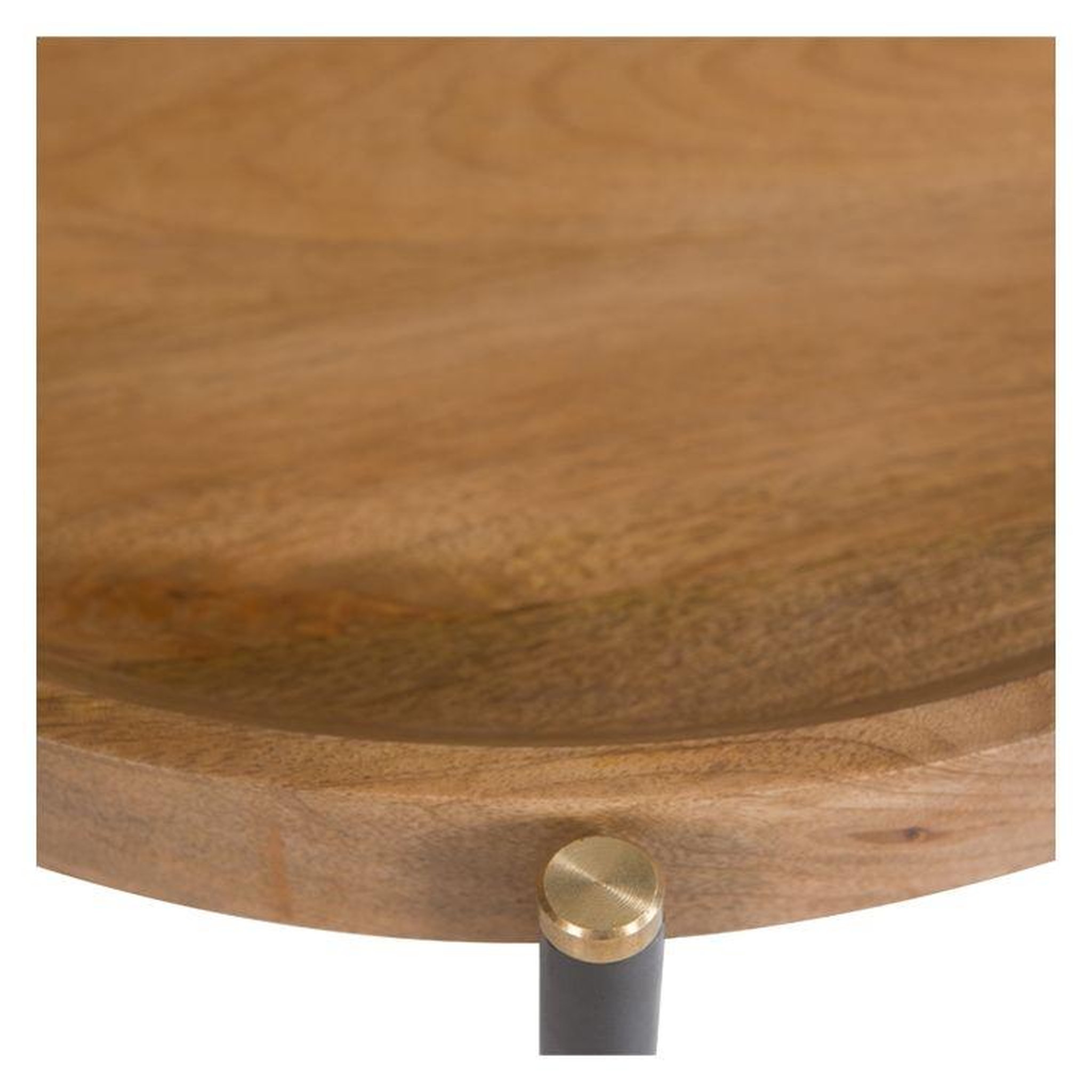 Voir la diapositive 6 : MAISON PAVANE Table d'appoint ronde en bois d49 cm-carter