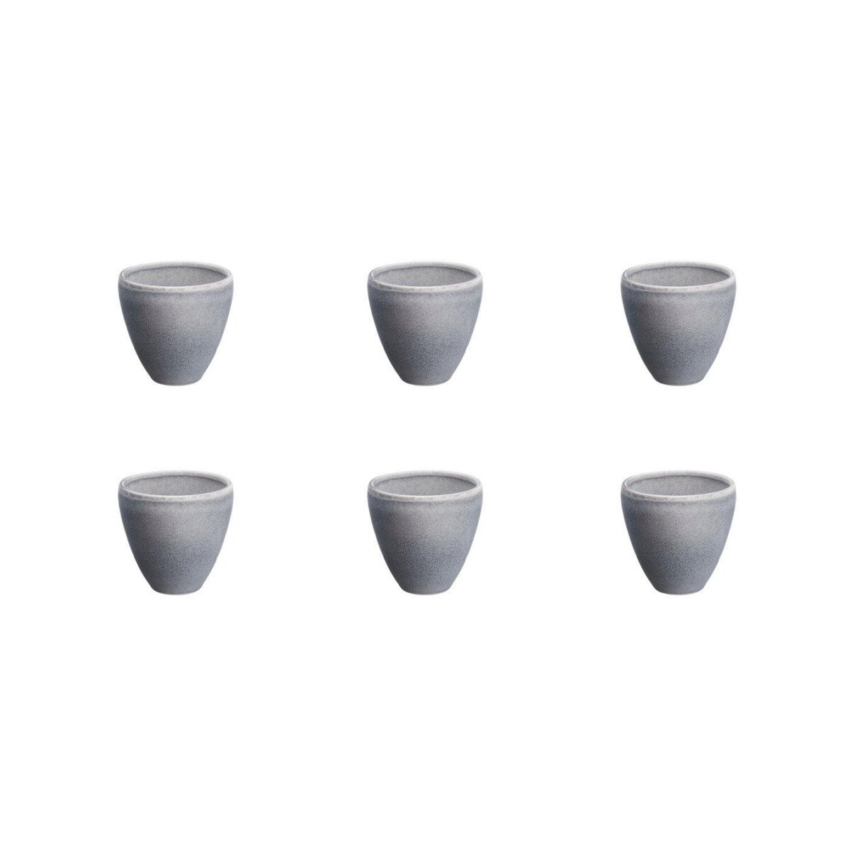 BJORN Tasse STONE 15cl - 6 pièces - Gris lune