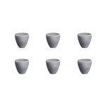 BJORN Tasse STONE 15cl - 6 pièces - Gris lune