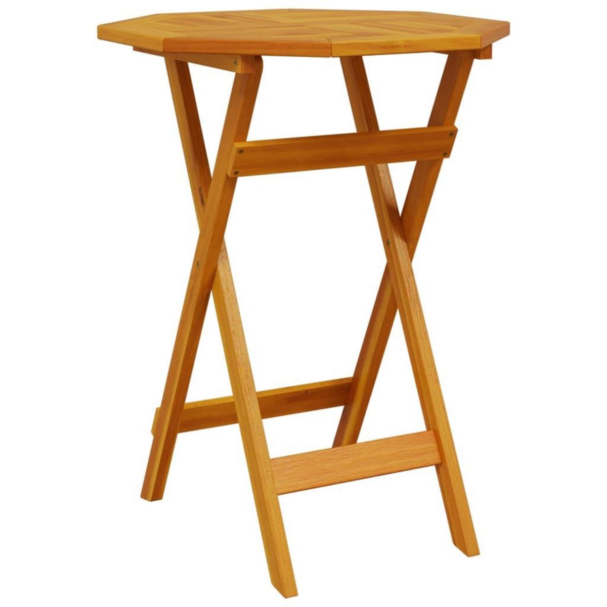 VIDAXL Table pliable de jardin Ø60x75 cm bois d'acacia massif