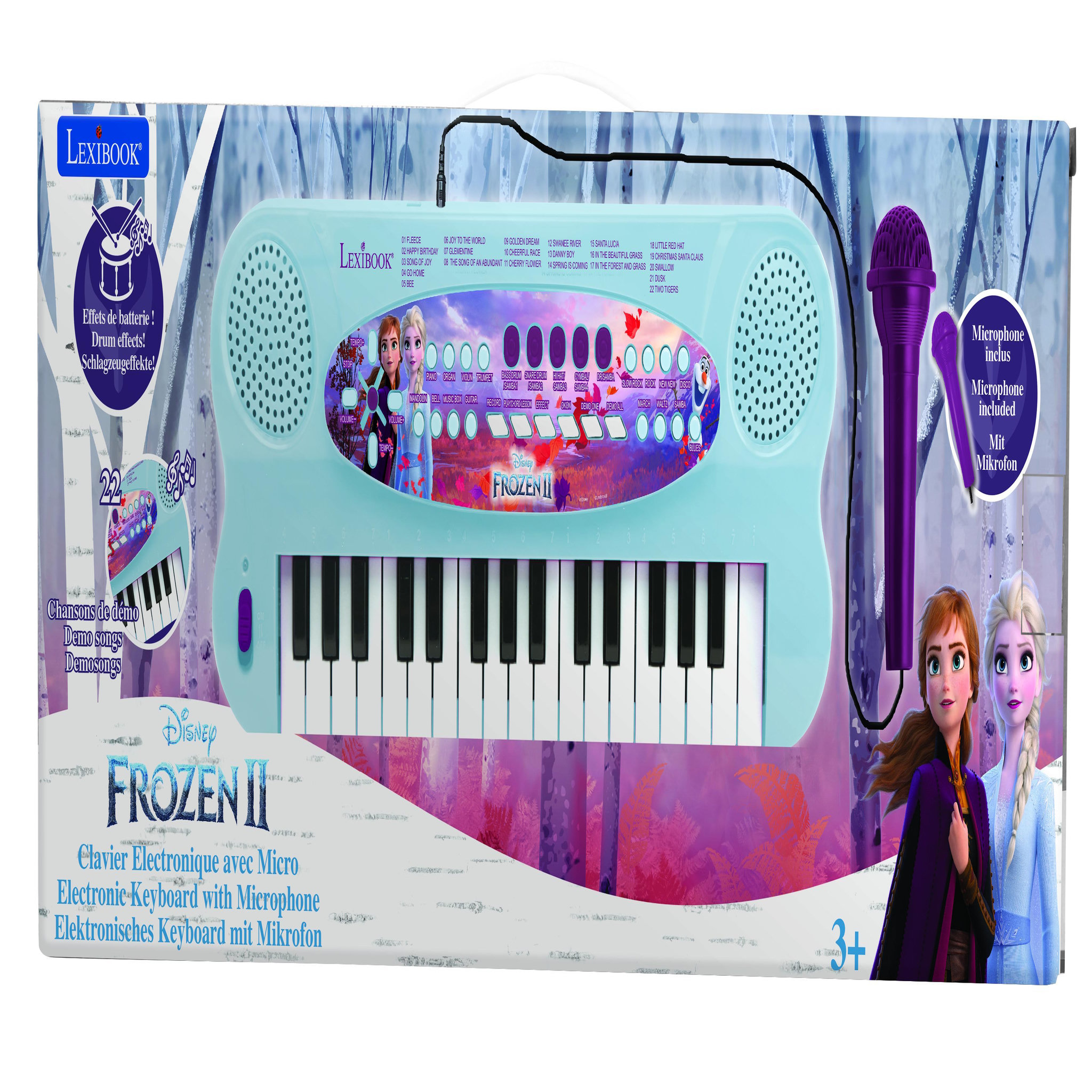 Voir la diapositive 4 : Lexibook Clavier Électronique Musical avec Micro Reine des Neiges