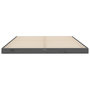 Voir la diapositive 5 : VIDAXL Cadre de lit sans matelas gris 140x190 cm bois de pin massif